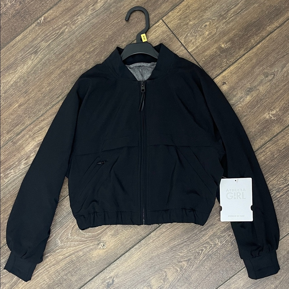 NWT Athleta Girl Bomber Jacket, Size 6